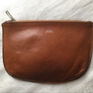 A.P.C leather clutch